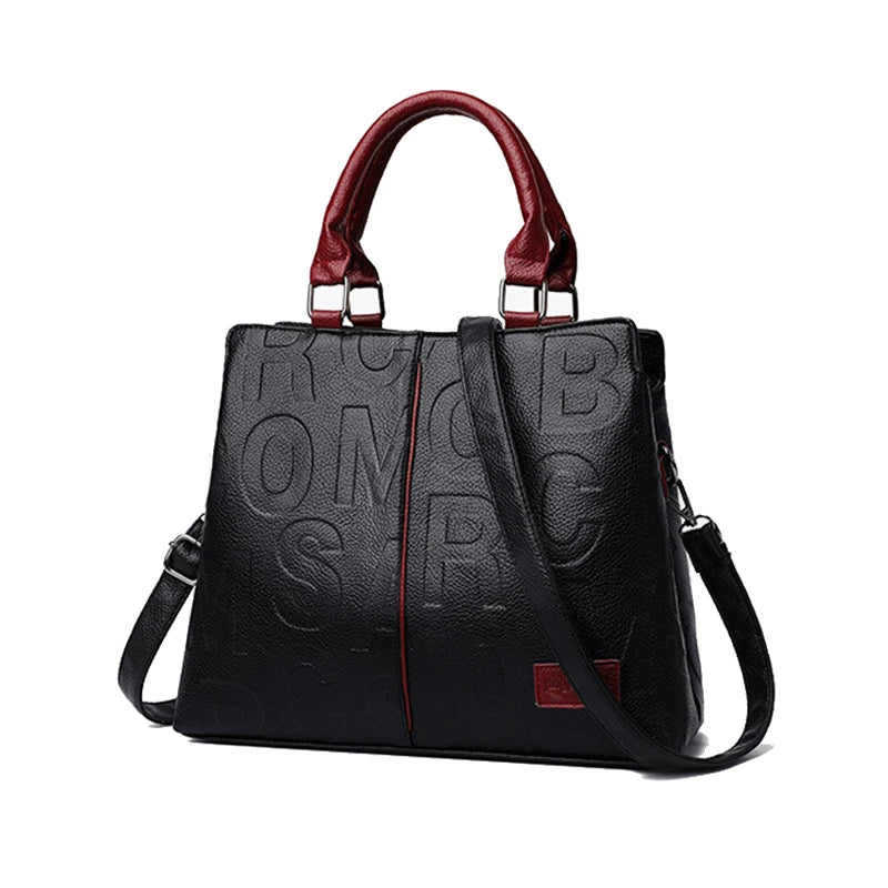 Bolsos cruzados informales de cuero PU para mujer, bolso de mano de diseñador de lujo, bolso de hombro de viaje de gran capacidad