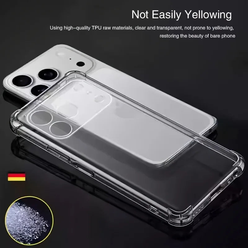 Funda Transparente Ultrafina para iPhone 17 Pro Max, Fundas de TPU Suave para iPhone 17 Pro Max 17Pro, Fundas Trasera Transparente Antigolpes, fundas iphone 17 pro max