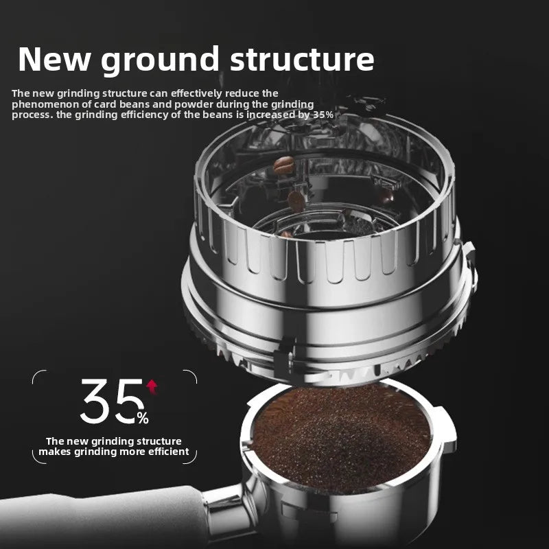 Molino de Café Eléctrico + Máquina de Café Integrada | Totalmente Automático, Granos de Café Recién Molidos | Molienda Rápida para el Desayuno
