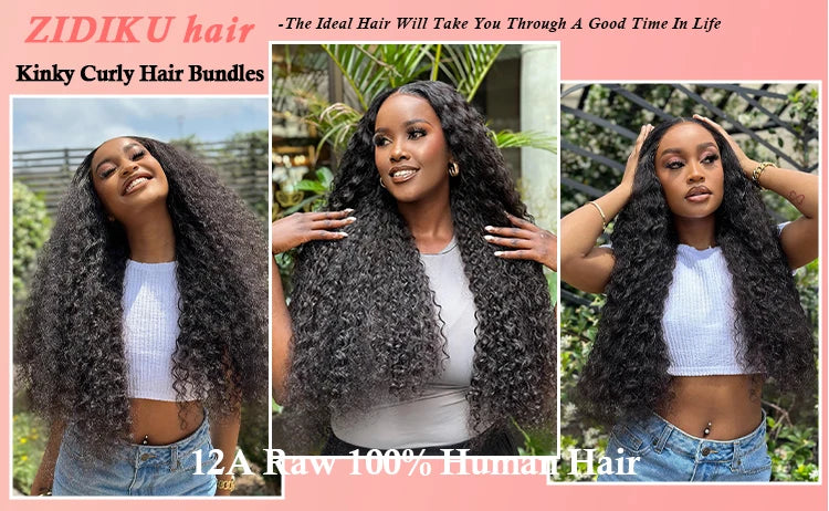 Mechones de pelo rizado, 100% mechones de cabello humano sin procesar con cierre 4X4, mechones de pelo rizado birmano, cabello humano con cierre