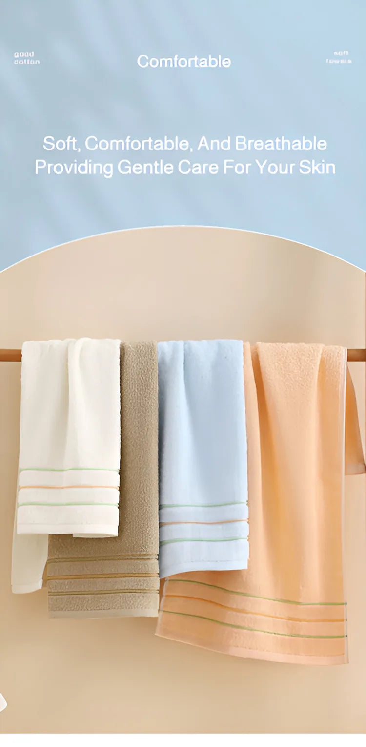 Toalla de Algodón para Baño, Toalla de Mano Suave de Secado Rápido, Toalla Facial Gruesa para Baño, Gimnasio, Spa, Adultos, Hotel, Viajes, Estudiantes
