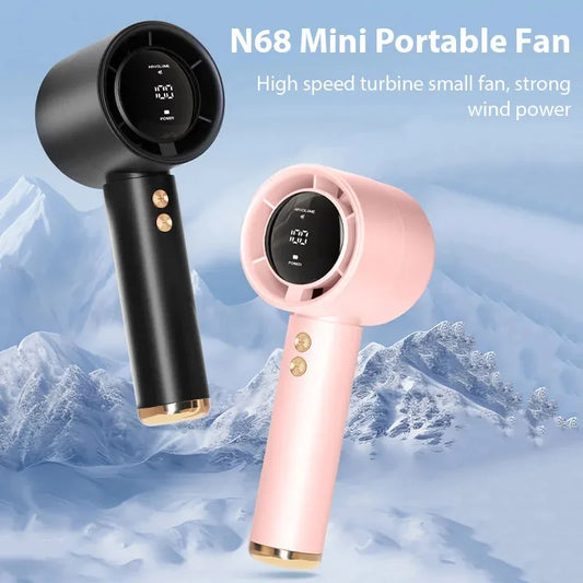 Mini Ventilador de Mano USB de Carga Rápida, Ventilador Portátil Silencioso de Alta Velocidad para Viajes y Actividades al Aire Libre