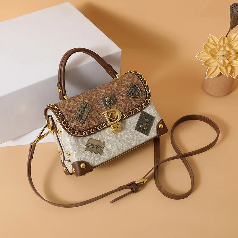 Bolso bandolera versátil de lujo ligero retro para mujer, novedad 2026