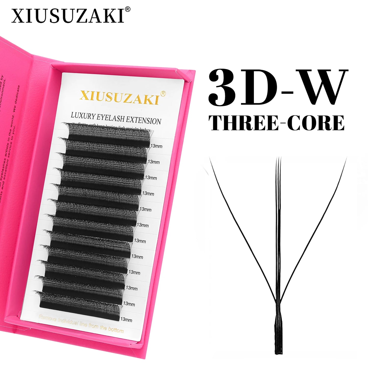 XIUSUZAKI pestañas en forma de W Bloom 2D 3D 4D 5D 6D 7D 8D floración automática ventiladores prefabricados extensiones de pestañas YY pestañas individuales