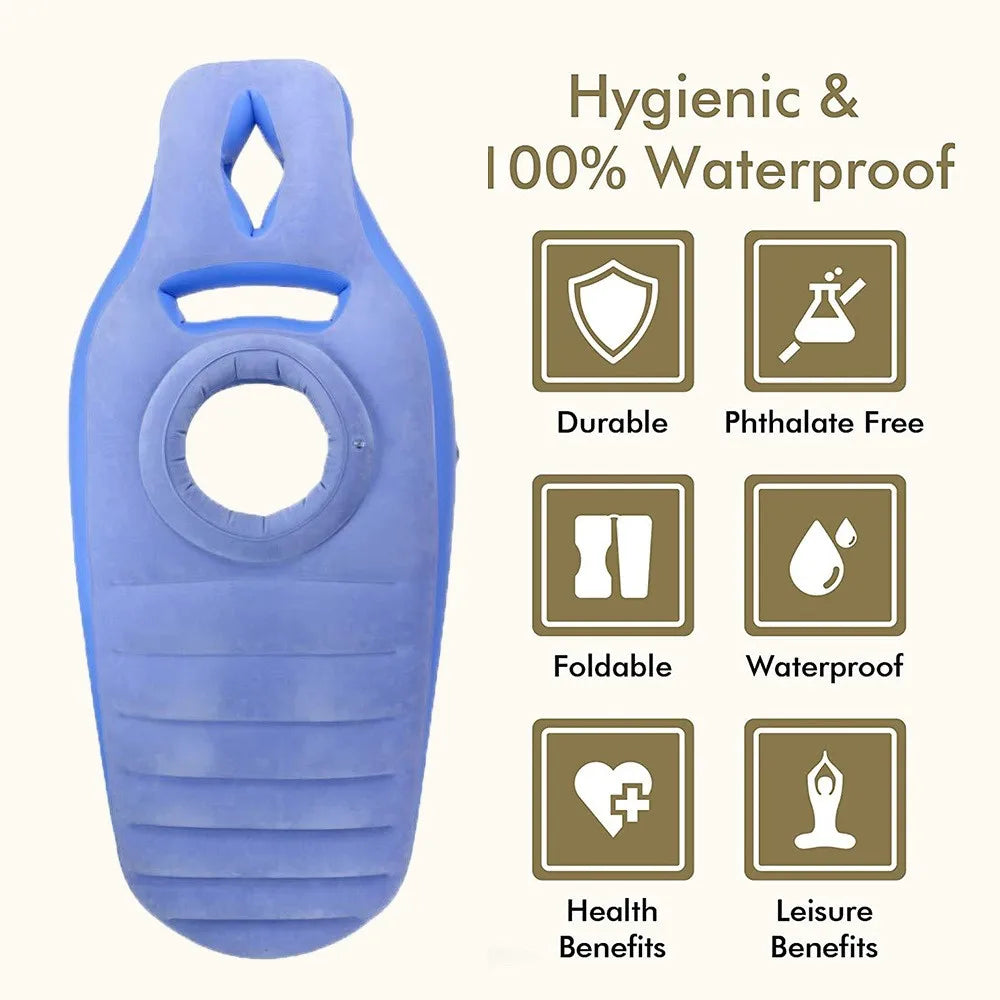 Colchón Inflable para Embarazo, Colchoneta de Yoga, Almohada Corporal para Dormir, Almohada de Embarazo