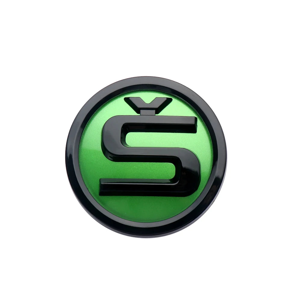 Emblema ABS de 80/90/100mm para el capó delantero del coche, adhesivo para maletero, para Skoda Yeti, Octavia, Fabia, Kodiaq, Rapid, Karoq, Superb, Kamiq S