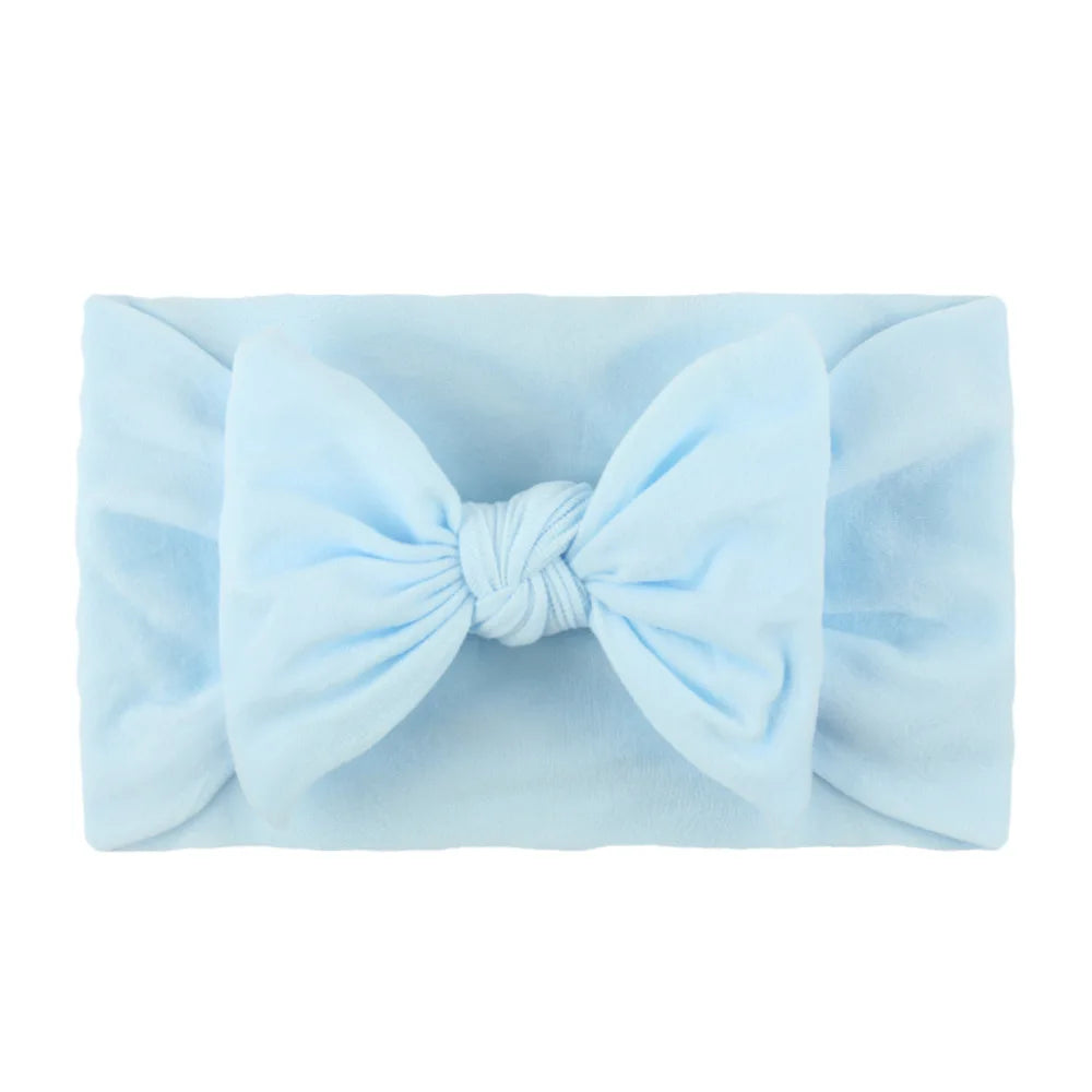 Diademas con lazo para niñas, banda elástica suave para el cabello, accesorios para el cabello de bebé recién nacido, regalos para fiestas, pañuelos para la cabeza para niñas