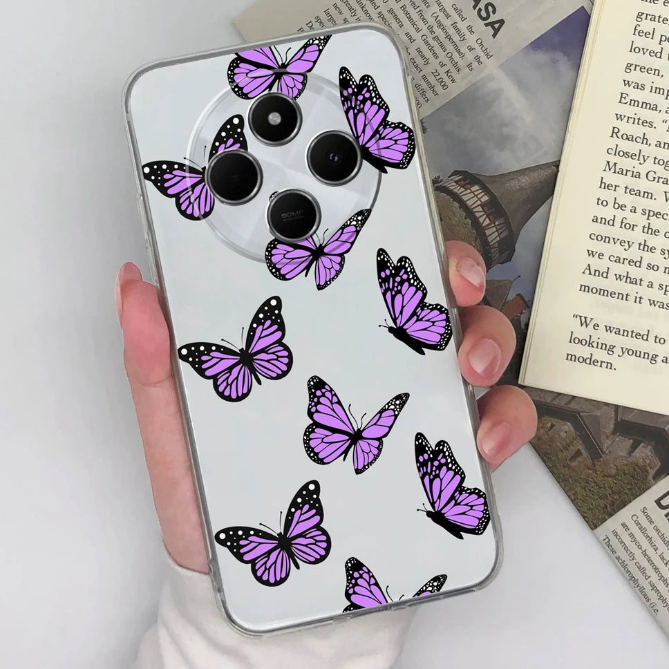Funda de teléfono para Redmi 14C 4G, cubierta trasera creativa, transparente, suave, delgada, de silicona TPU, a prueba de golpes, protectora para Redmi14C