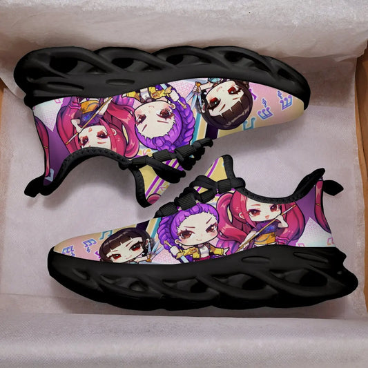Zapatos Casuales para Niños, Zapatillas Deportivas Casuales con Estampado de Notas Musicales para Niñas, Zapatillas para Correr Casuales para Hombres y Mujeres, Tallas Grandes