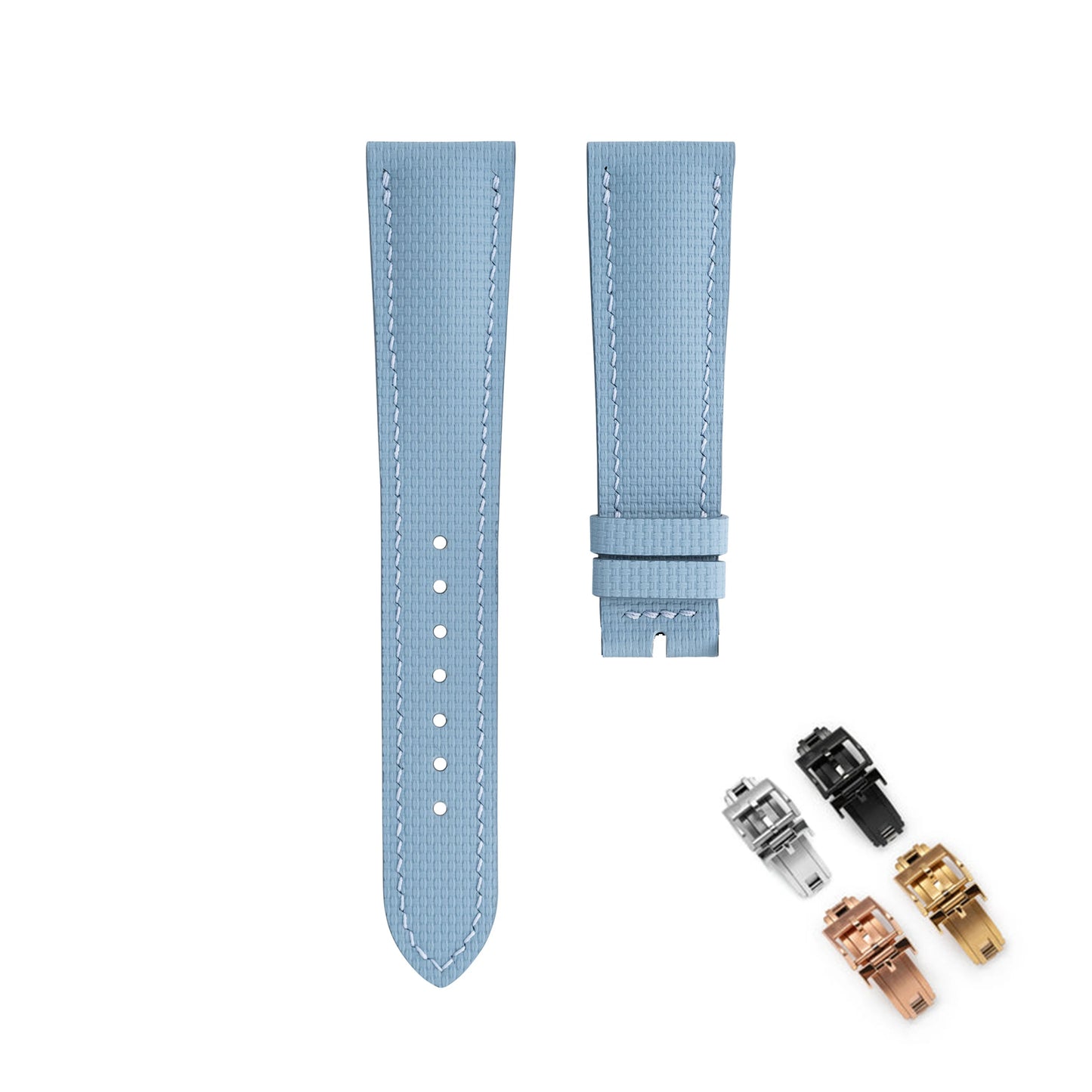 Correa de reloj de goma FKM de 18mm, 19mm, 20mm, 21mm y 22mm, compatible con Omega Seamaster 150 Omega Speedmaster Swatch