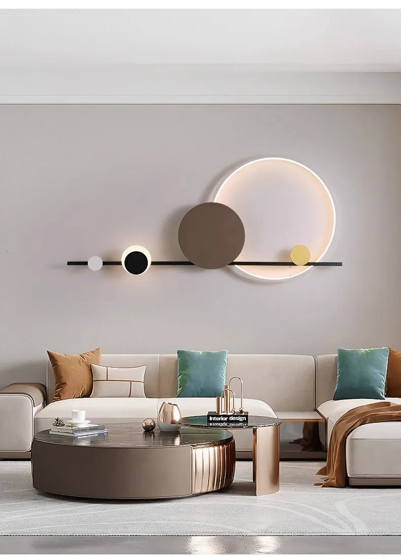 Lámpara LED de pared moderna, ambiente para candelabro de sala de estar, comedor, dormitorio, Hotel, salón, escaleras, pasillo, accesorio de iluminación para decoración del hogar