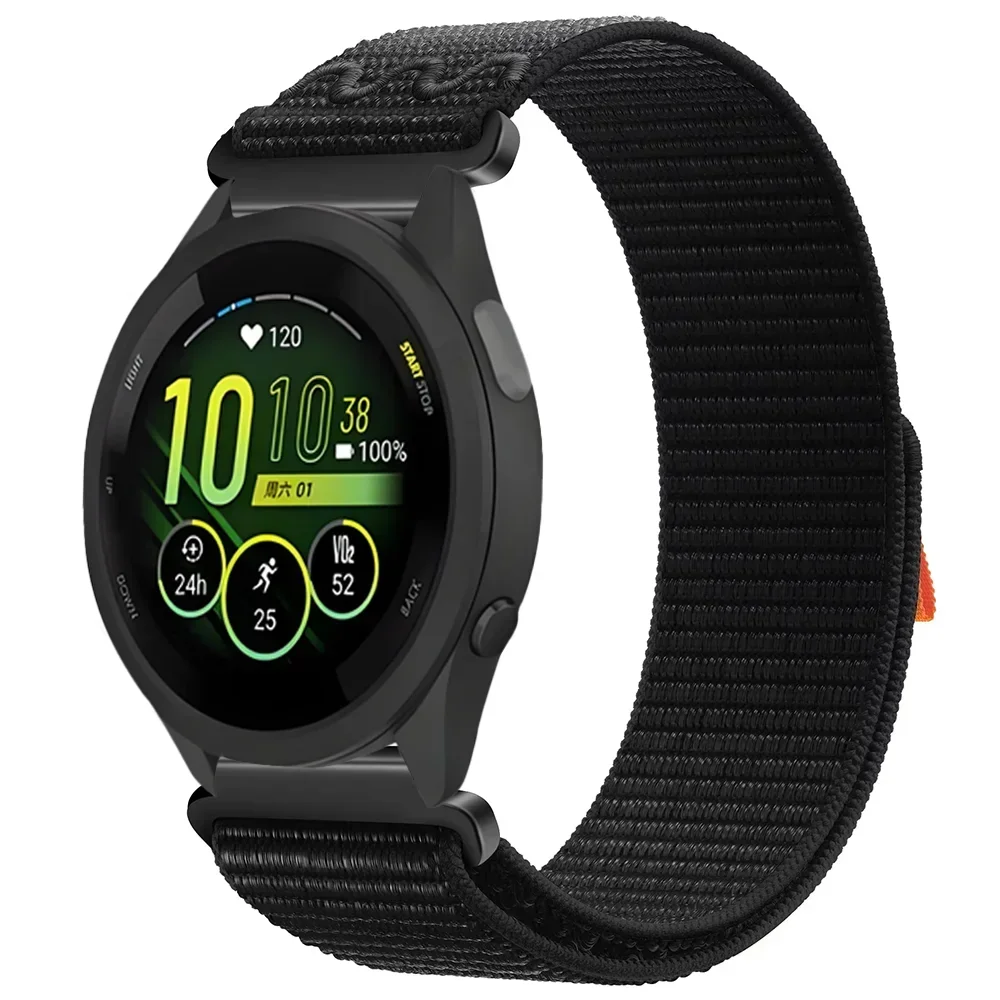 Correa de nailon de 22mm y 20mm para Garmin Forerunner 55 165 265 965 255 955 pulsera de tela Garmin Active 5/Vivoactive 5/Venu 3
