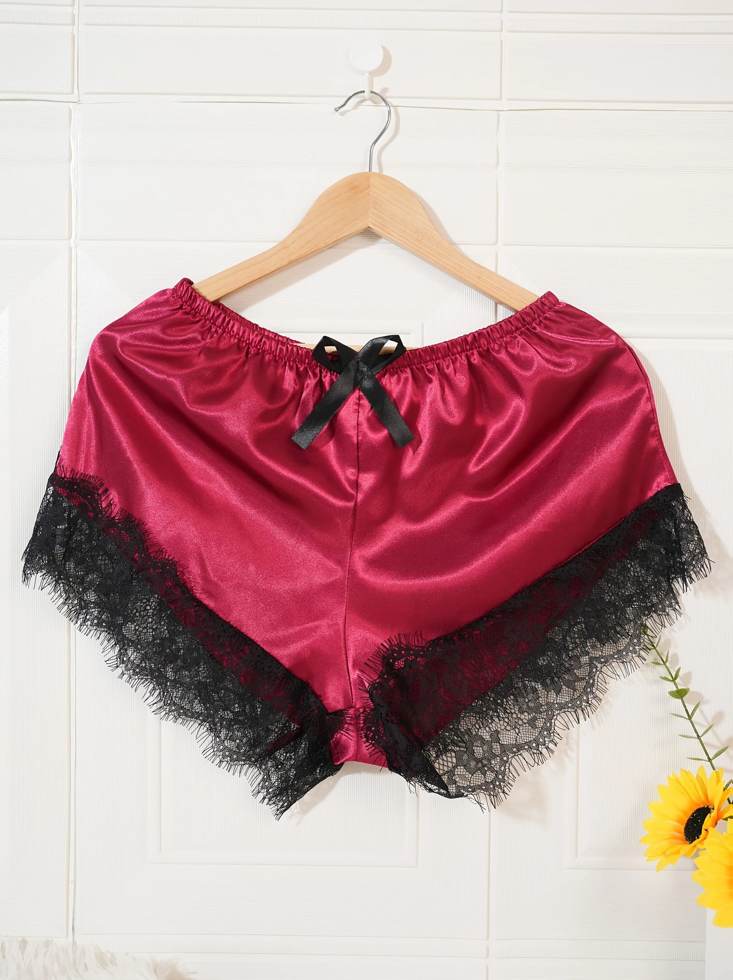 Conjunto de pijama de satén para mujer, bata de lencería de encaje, ropa de dormir Sexy de seda, camisón de satén suave, camisón, 4 Uds.