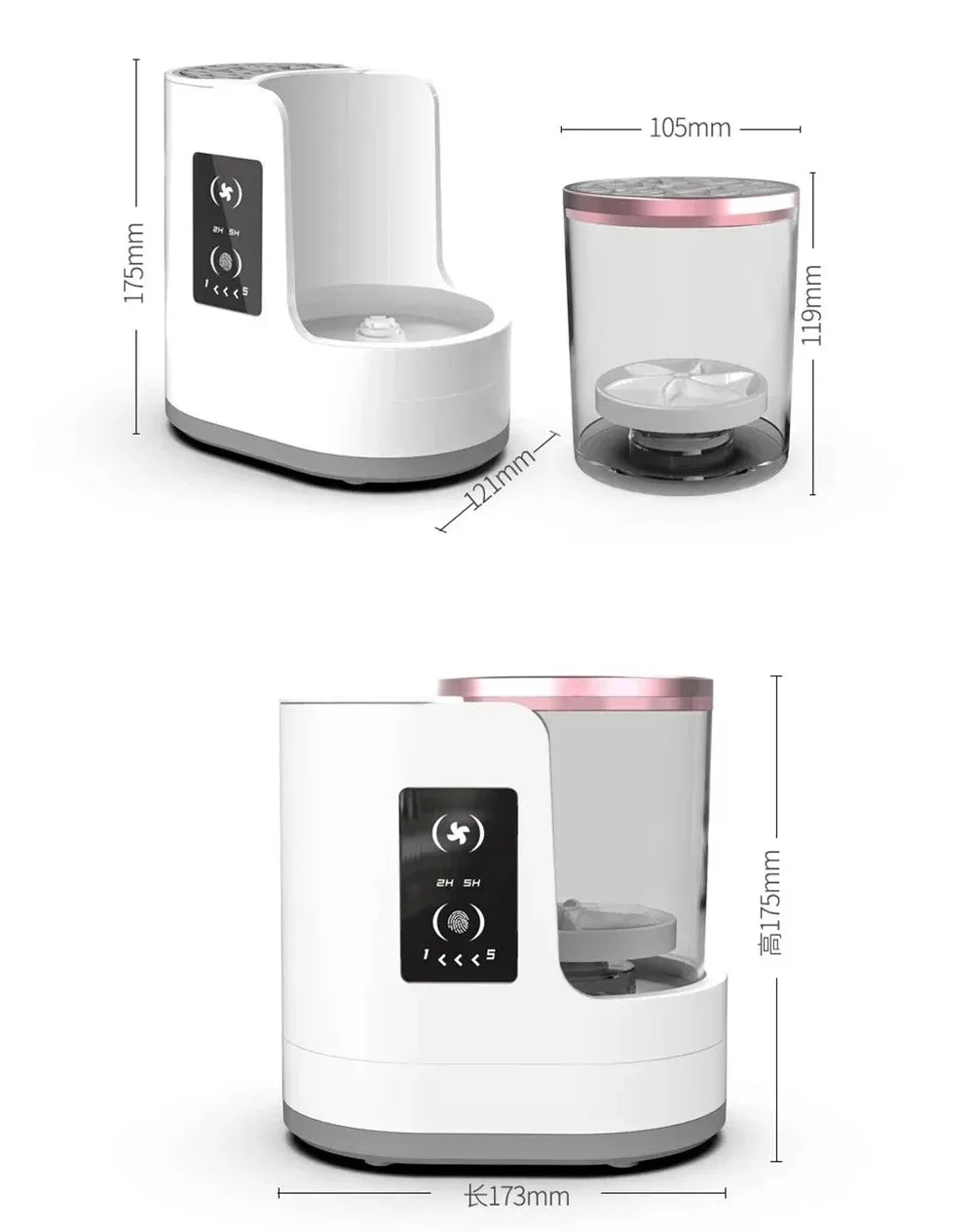 Limpiador de brochas de maquillaje eléctrico USB 3 en 1 con dispositivo de soporte automático de secado rápido-herramienta de libro de limpieza y secado de brochas de maquillaje