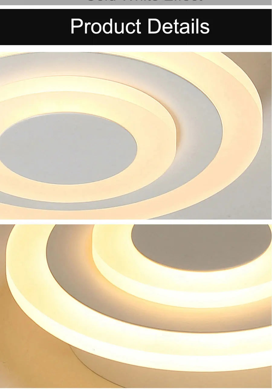 Luz de techo LED moderna para lámparas de pasillo, baño, sala de estar, balcón, iluminación cuadrada redonda, accesorios decorativos para el hogar, envío directo