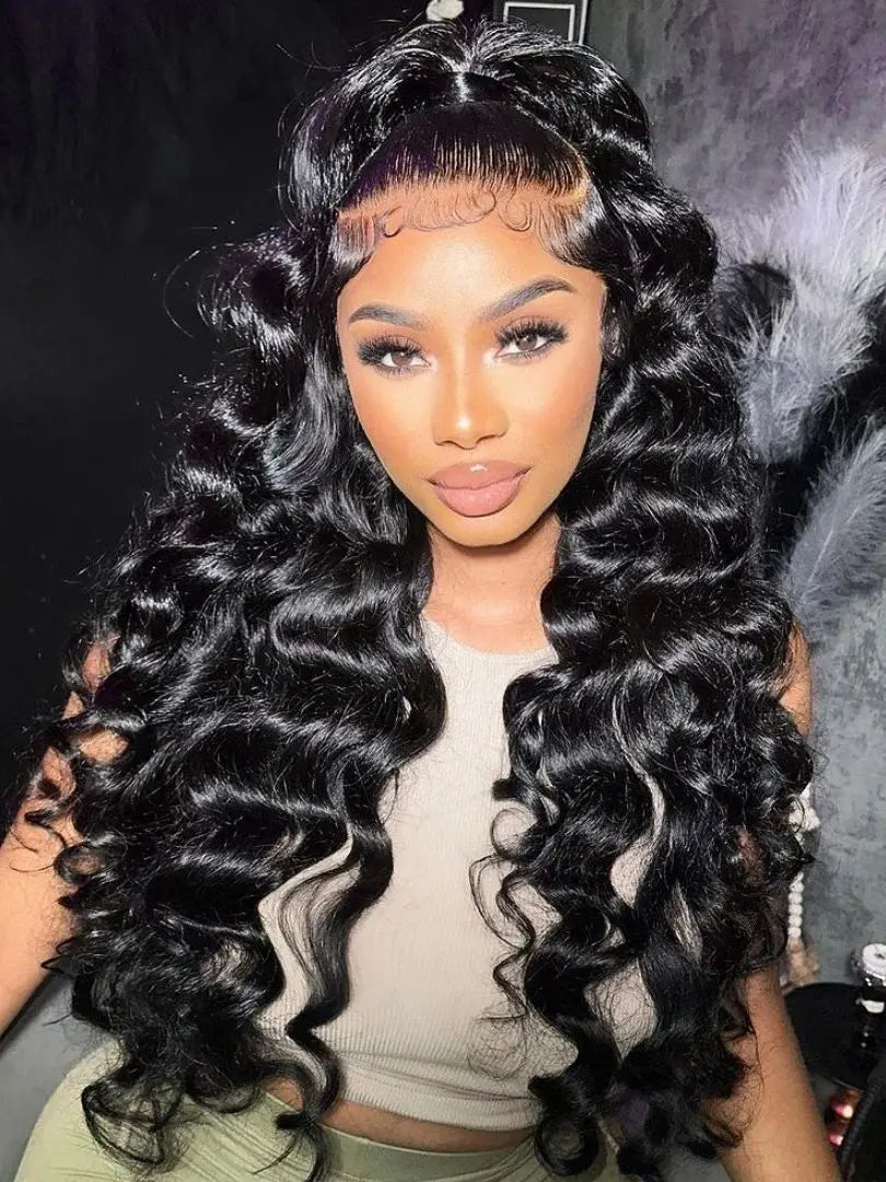 Peluca Frontal de onda profunda suelta 13x6 Hd de 250 de densidad, pelucas de encaje transparente de 30 y 40 pulgadas, peluca con malla Frontal rizada de cabello humano 100% para mujeres
