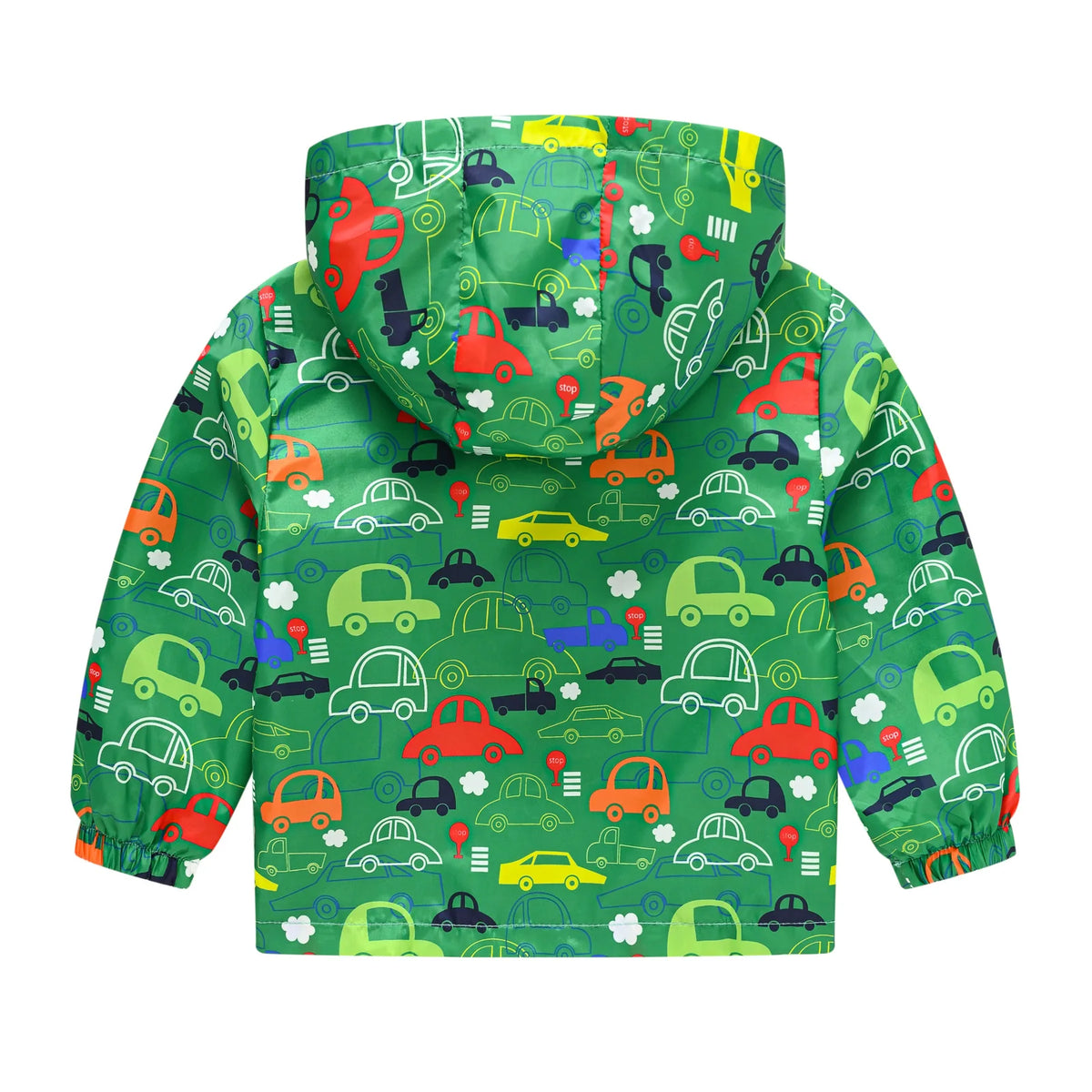 Chaqueta impermeable con capucha para niños y niñas, cortavientos con cremallera y estampado de dinosaurio de dibujos animados, a la moda, novedad