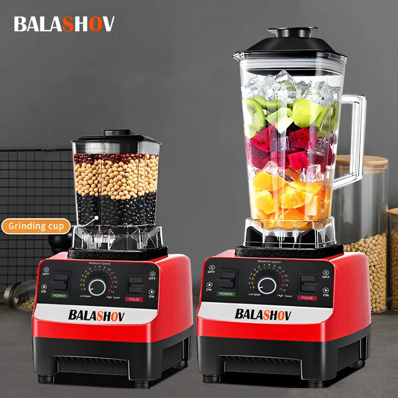 Licuadora comercial de alta potencia, exprimidor de frutas, procesador de alimentos, batidos de hielo, trituradora de jugo, 2000 V, 220 W