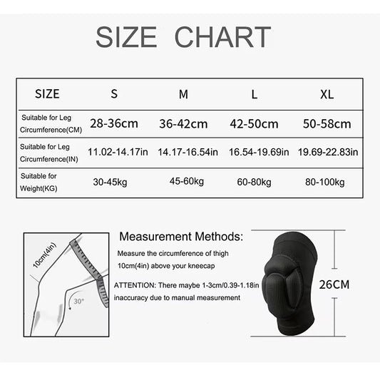 Rodillera deportiva de protección gruesa para hombre y mujer, soporte para gimnasio, equipo de Fitness, Protector de tirantes de baloncesto, almohadillas antideslizantes, 1 par