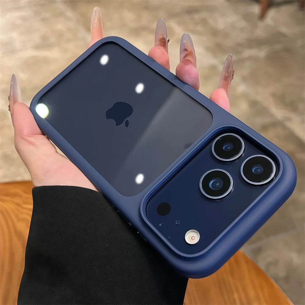 Funda Transparente de Silicona de Lujo con Bordes Suaves para iPhone 17, 17 Pro, 17 Pro Max, Resistente a Impactos, con Panel Trasero Rígido