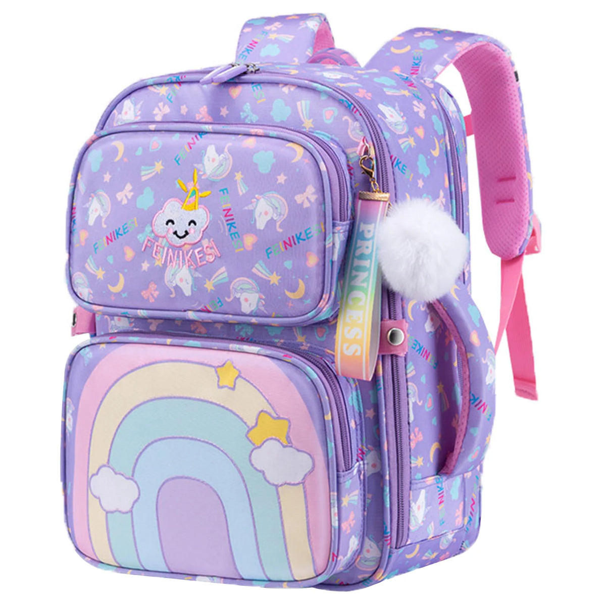 Mochila bonita para estudiantes de primaria, bolso versátil portátil elegante, bolsa transpirable para libros preescolares, regalo para la vuelta a la escuela para niñas