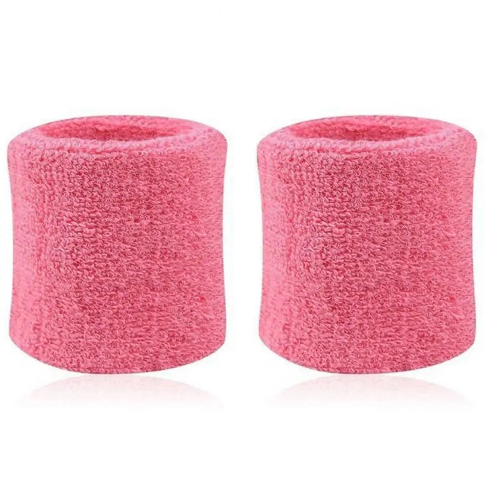 Muñequera de algodón de 2 uds., bandas para el sudor para tenis, bandas para el sudor de secado rápido para Fitness, muñequera de seguridad, soporte para muñeca, banda envolvente