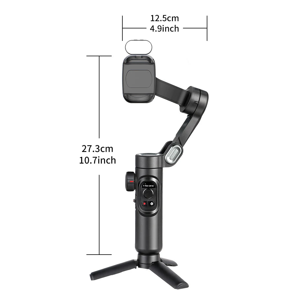 AOCHUAN Smart XE Estabilizador de cardán portátil de 3 ejes para teléfono inteligente iPhone Android Seguimiento facial Vlog Transmisión en vivo