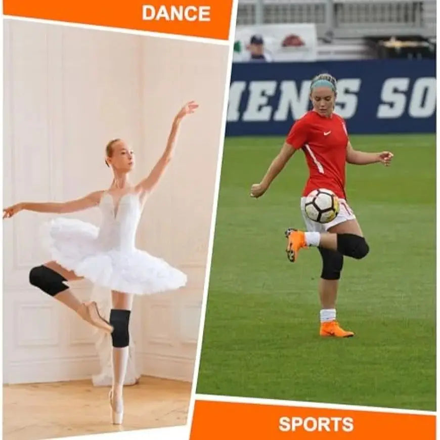 1 par de rodilleras de voleibol para bailarines, rodilleras suaves y transpirables para niñas, mujeres, hombres, jóvenes, niños, rodilleras protectoras, rodillera