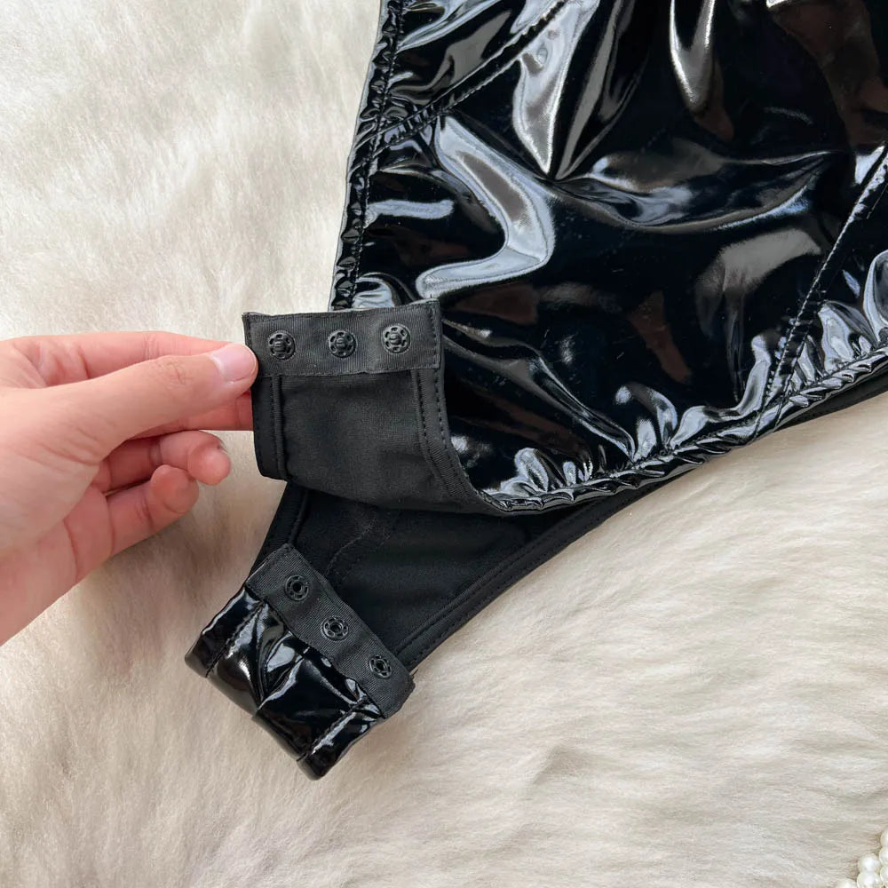 Ropa de dormir para fiesta de San Valentín, Catsuits combinados, peleles de tiras de malla eróticos íntimos ajustados, monos de mujer, lencería, conjuntos sexys
