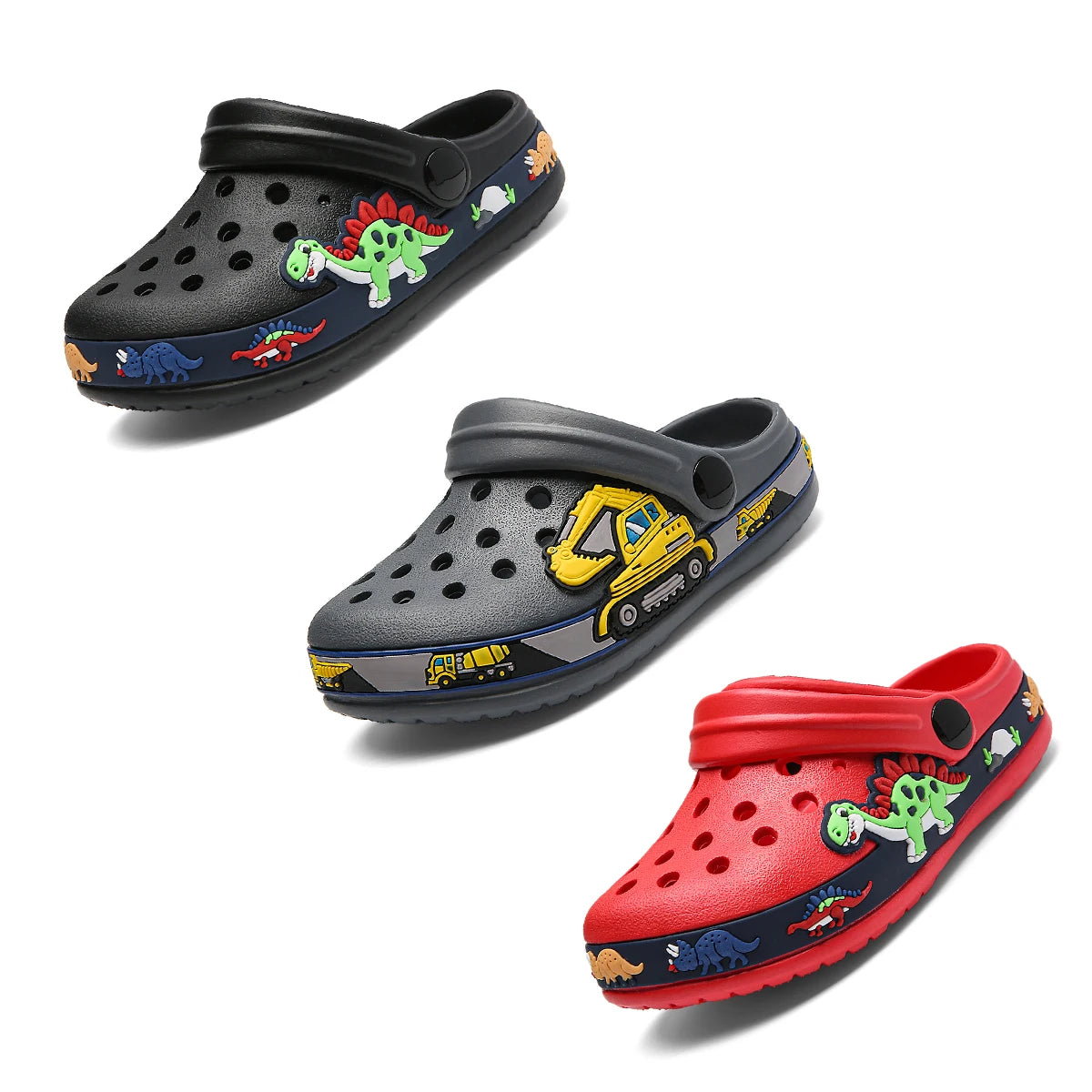 Sandalias antideslizantes para niños, zapatos de cueva de jardín, playa, ocio de dibujos animados, cómodos y ligeros, Verano