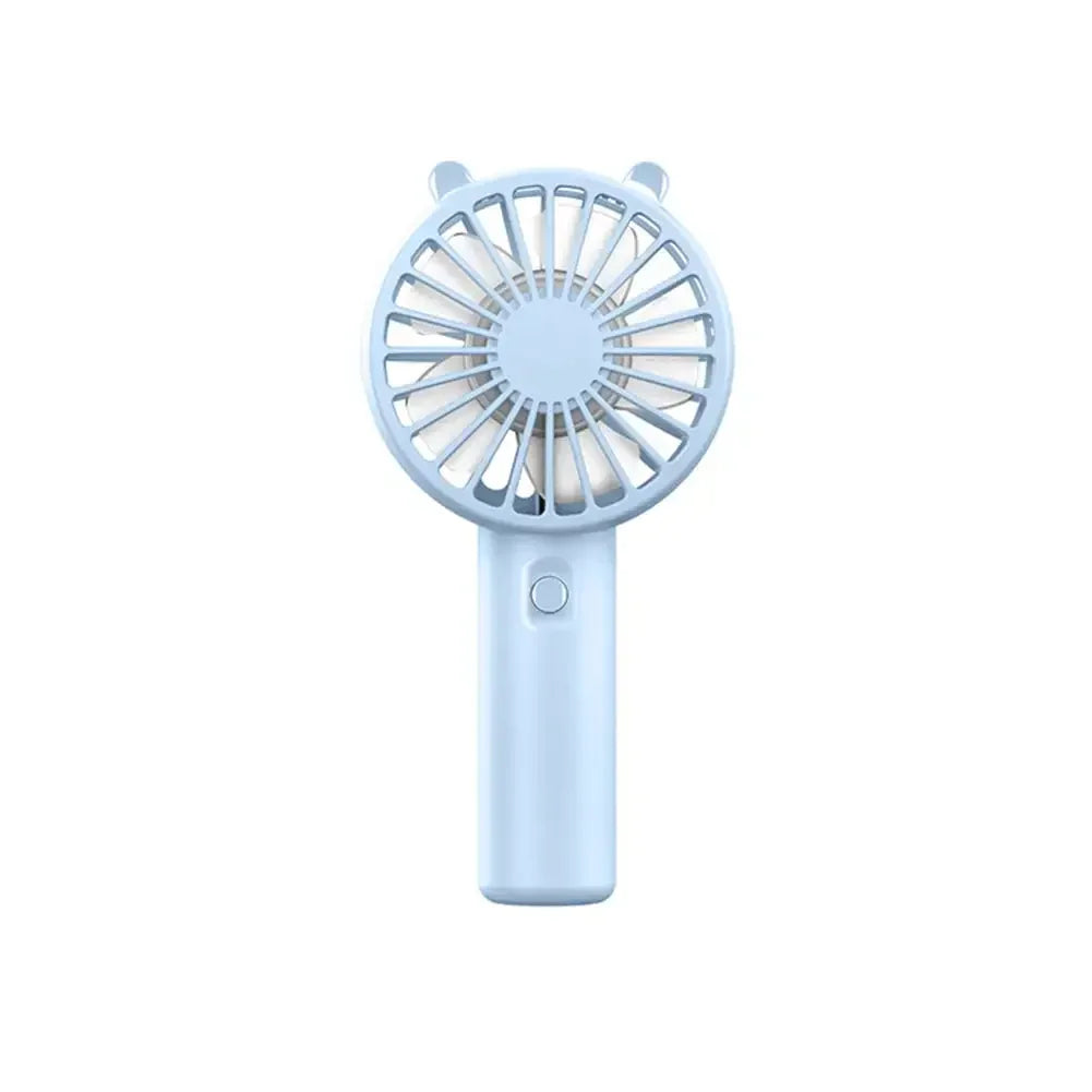 Ventilador de mano portátil, pequeño ventilador de refrigeración, recargable por USB, Enfriador silencioso de pestañas, ventilador de mano, Mini escritorio recargable por USB