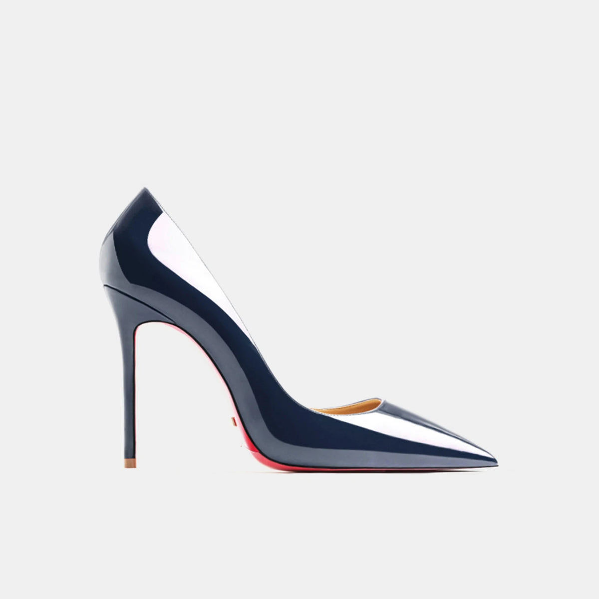 Zapatos de Tacón para Mujer 2026, Tacones de Cuero de Marca de Lujo, Zapatos de Tacón Alto con Punta en Pico y Suela Roja, Elegantes Stilettos para Damas, Zapatos de Fiesta