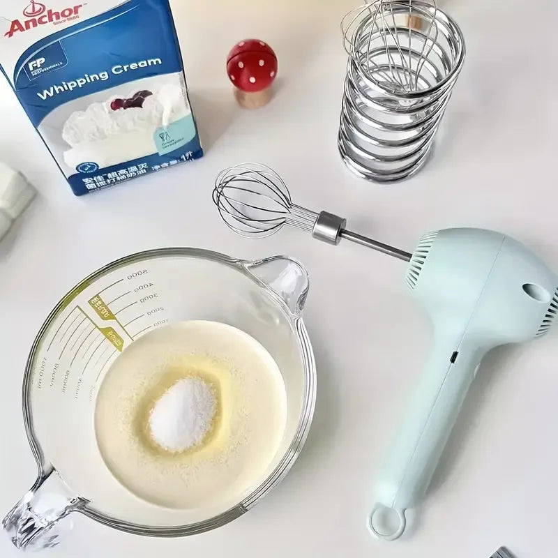 Batidor de huevos de acero inoxidable, batidor de alambre de cocina, batidor de globos, batidor de huevos de leche, batidor de huevos eléctrico de mano