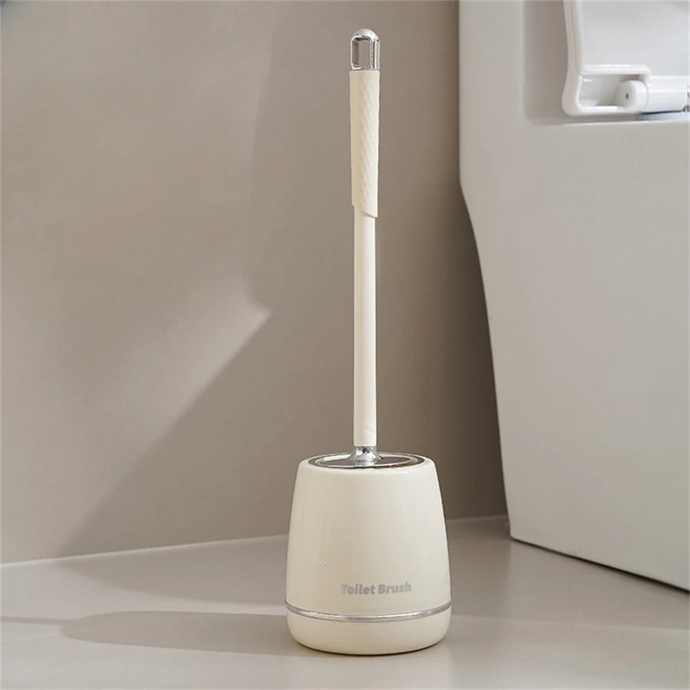 Cepillo de baño creativo con soporte, cepillos suaves para el hogar, accesorios de limpieza, base a prueba de fugas, herramientas de limpieza de secado rápido
