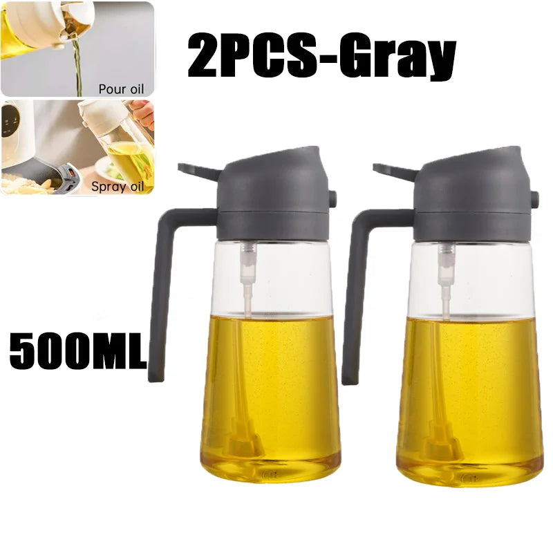 Botella pulverizadora de aceite, pulverizador de aceite de oliva, dispensador de cocina de plástico, Camping, hornear, vinagre, pulverizador de soja, accesorios de cocina