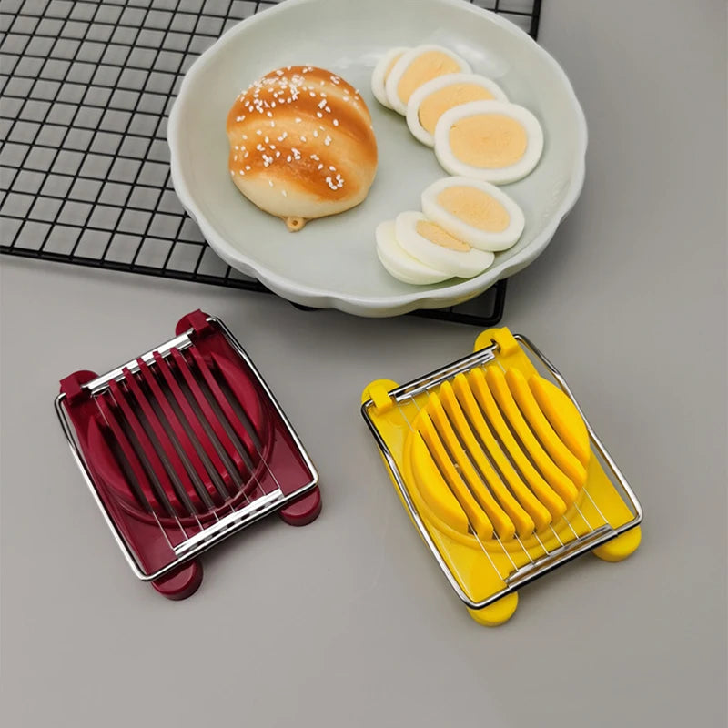 Accesorios de cocina, rebanador de huevos, picadora de acero inoxidable, cortador de ensalada de frutas, herramientas para huevos, procesadores de alimentos manuales, utensilio de cocina ALI426