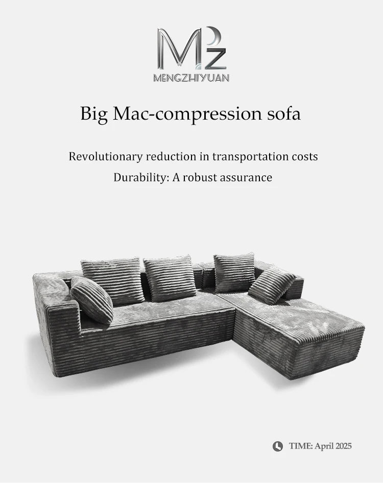 Sofá Cama Modular Reclinable, Tapizado, Moderno, para Sala de Estar, Apartamento, Compacto, de Tela y Esponja Comprimida, Esquinero