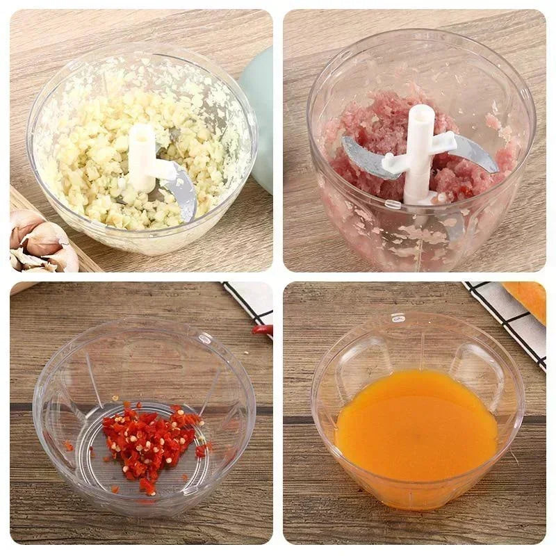 Prensa Manual de ajo para el hogar, picadora multifunción para moler alimentos, cortador de verduras, utensilios de cocina para carne, herramienta trituradora