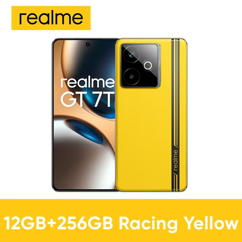 realme GT 7T 5G Smartphone nuevo MediaTek 8400-MAX, batería Titan de 7000 mAh, carga ultrarrápida de 120 W y pantalla de 6,8 pulgadas a 120 Hz. Versión global