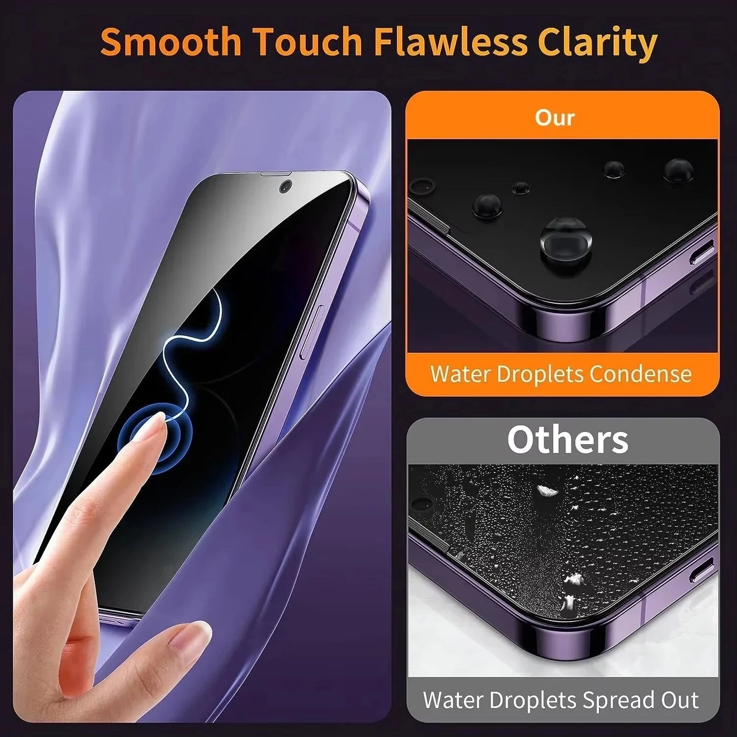 Protector Pantalla Antiespía para iPhone - Vidrio Templado