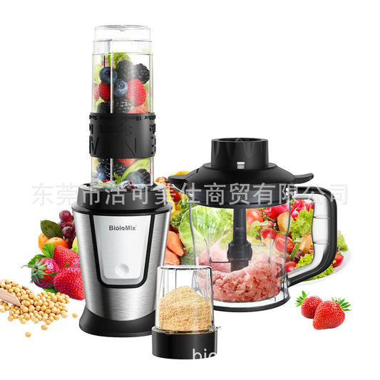 Mezclador eléctrico multifuncional para el hogar, exprimidor, palo de cocina, máquina de suplemento alimenticio, picadora de carne