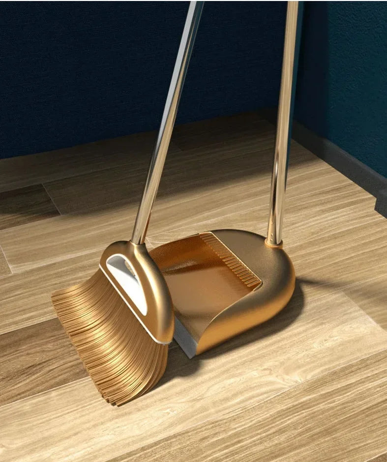 Juego de escoba mágica y recogedor de plástico, herramientas de limpieza, limpiaparabrisas para suelos, accesorios para el hogar, cepillo para polvo de barrido multifunción