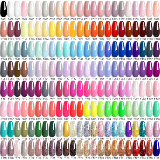 LILYCUTE-esmalte en Gel para uñas, barniz semipermanente para manicura, con LED UV, 129 colores, 7ML