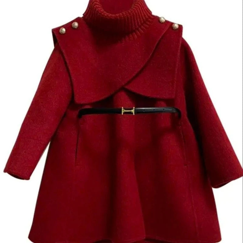 Abrigo De lana para niñas, Ropa para niños, abrigo De moda, abrigo De invierno para niñas, Ropa De invierno para niñas, chaquetas De invierno, Ropa De Niña