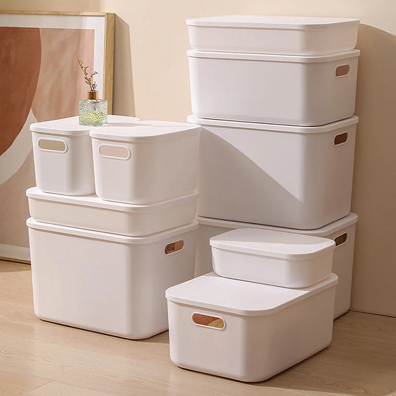 Caja de almacenamiento varios para el hogar, organizador de cosméticos de escritorio, cesta de almacenamiento multifuncional, armario y caja de almacenamiento de ropa