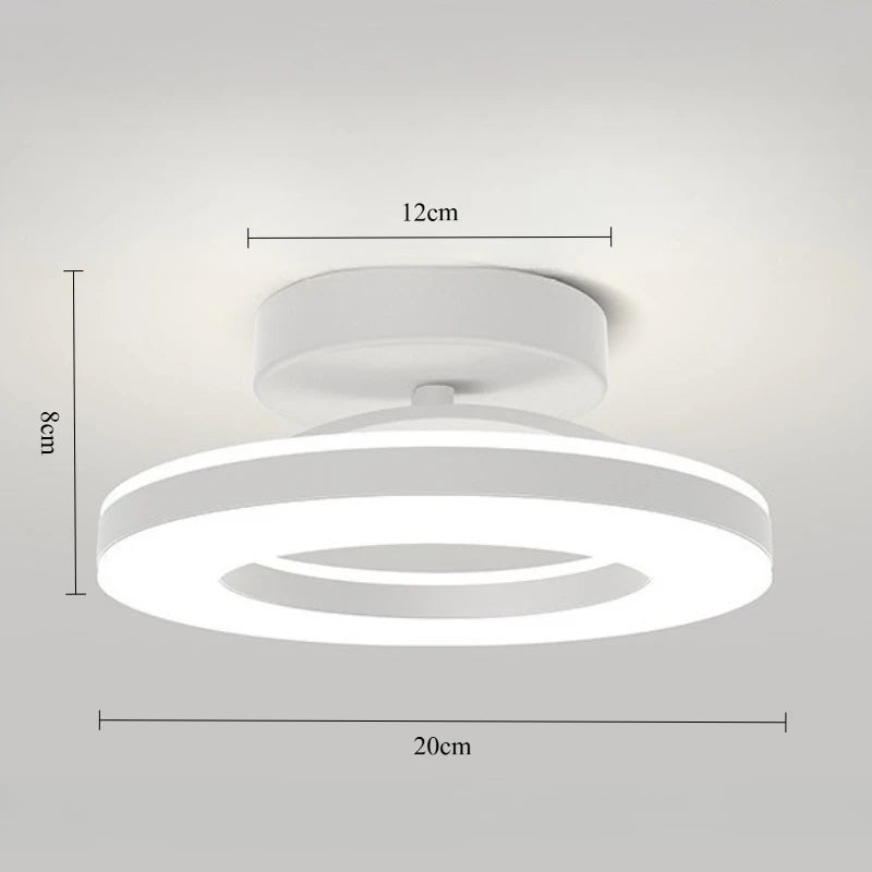 Lámpara de techo LED moderna, iluminación interior, decoración del hogar para dormitorio, mesa de comedor, sala de estar, balcón, pasillo, luz de techo
