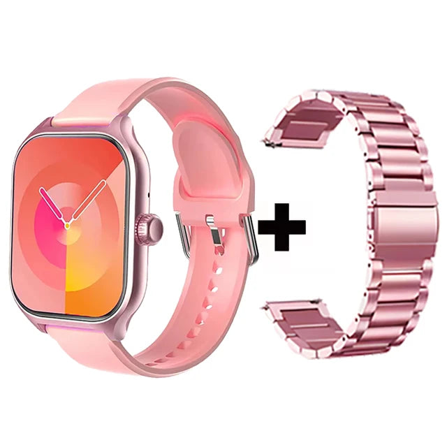 Reloj inteligente para Android IOS, pantalla HD de 1,83 pulgadas, Bluetooth, llamada, mensaje, alerta, música, modo deportivo, reloj inteligente para hombres y mujeres, regalo