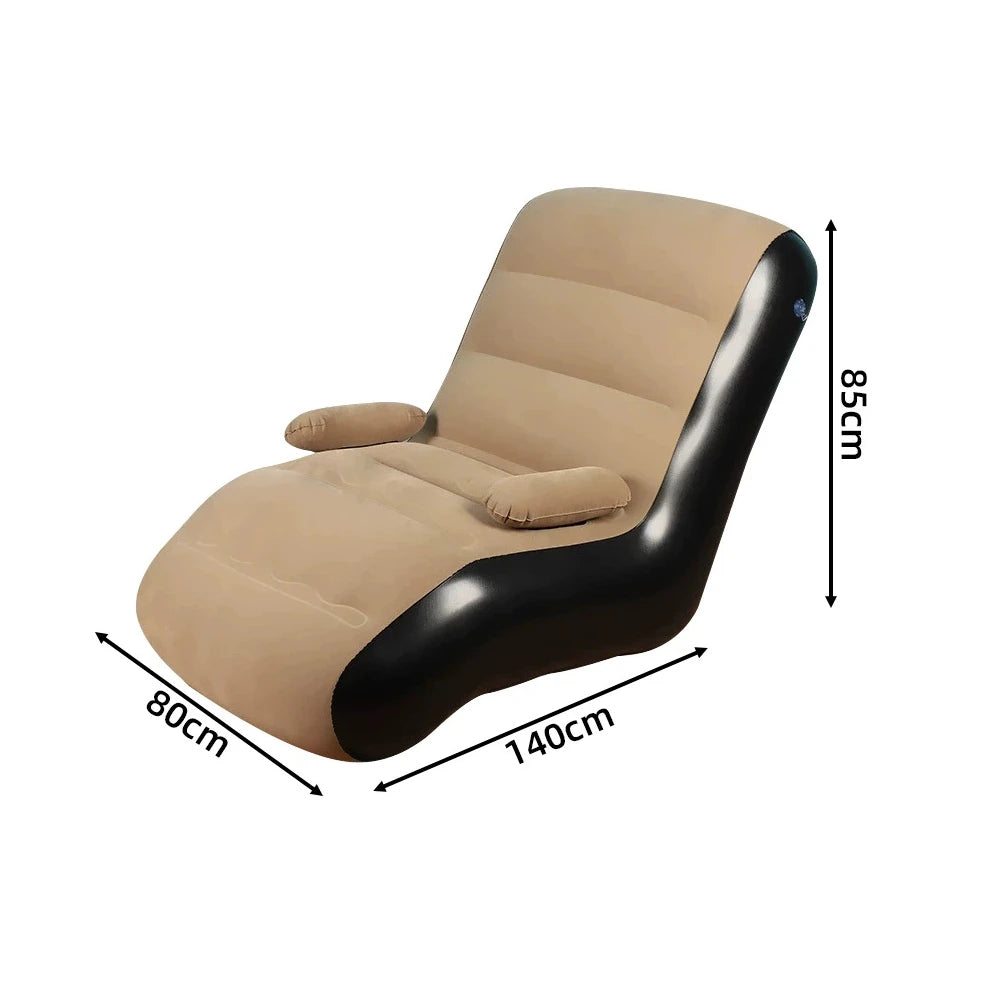 Inflatable Lounger Sofa with Storage Bag for Living Room And Bedroom Lazy Sofa Compact Foldable Seat Cushion