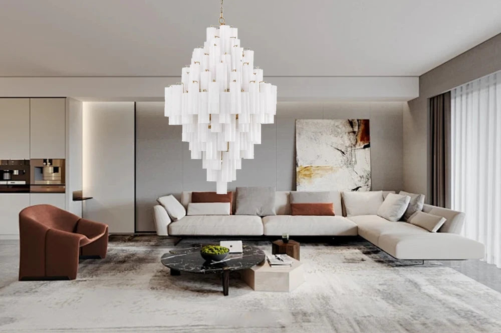 Lámparas de lujo, candelabro de cristal antracita, brillo dorado, regulable, lámpara de techo, iluminación para sala de estar, iluminación interior para el hogar