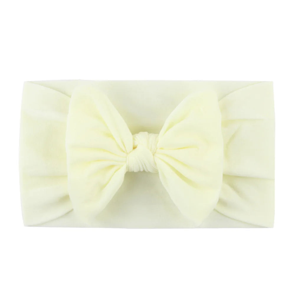 Diademas con lazo para niñas, banda elástica suave para el cabello, accesorios para el cabello de bebé recién nacido, regalos para fiestas, pañuelos para la cabeza para niñas
